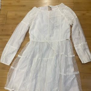 Burberry White Lace Dress
